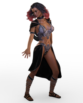 Fantasy Warrior Woman Pose