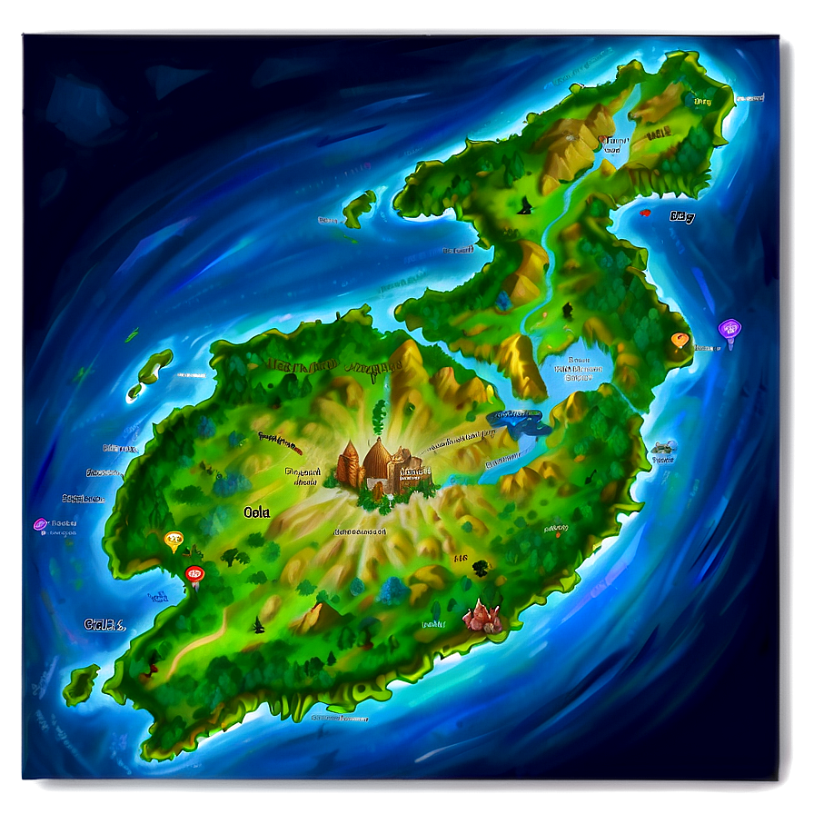 Fantasy World Map Png 31