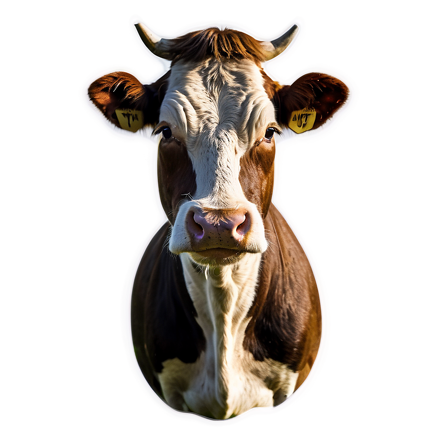 Farm Animal Cow Face Png Kef