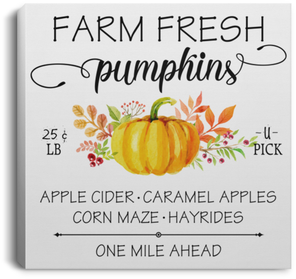 Farm Fresh Pumpkins Sign