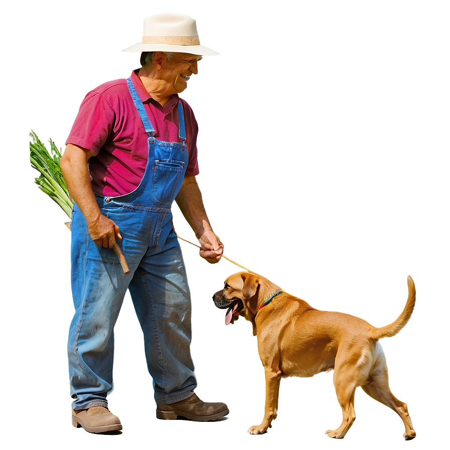 Farmer And Dog Png 45