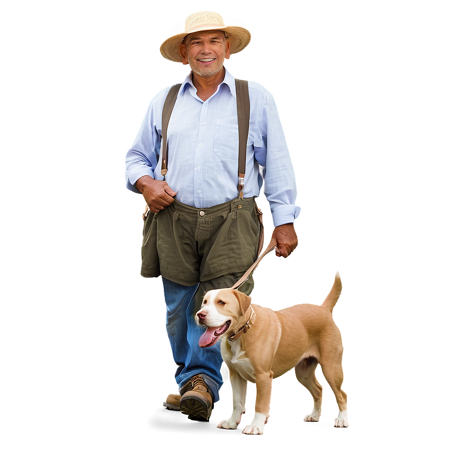 Farmer And Dog Png Pxi73