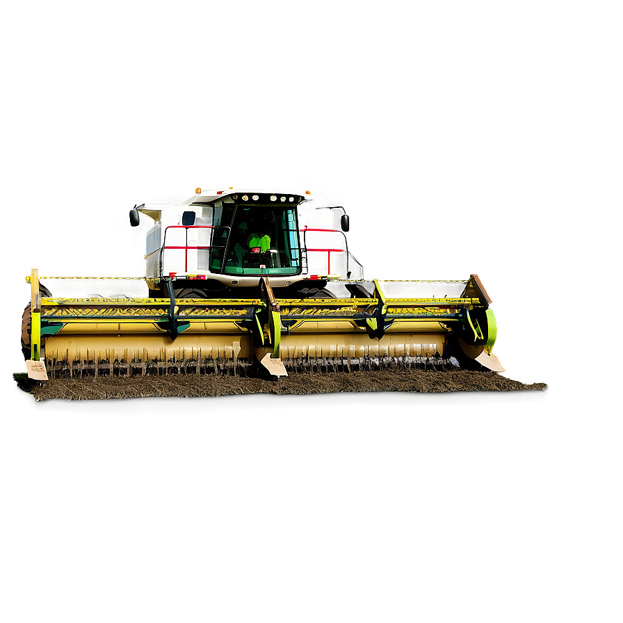 Farmer Driving Combine Png Dnw