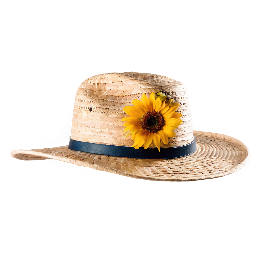 Farmer Hat With Sunflower Png 64