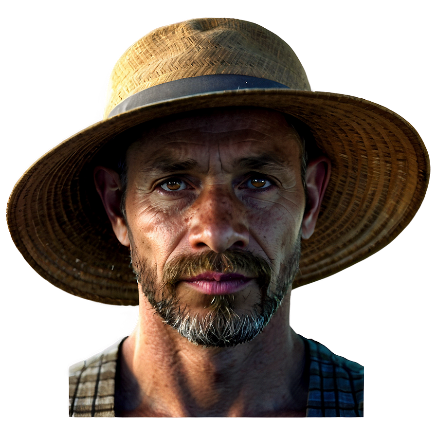 Farmer In Hat Png 36