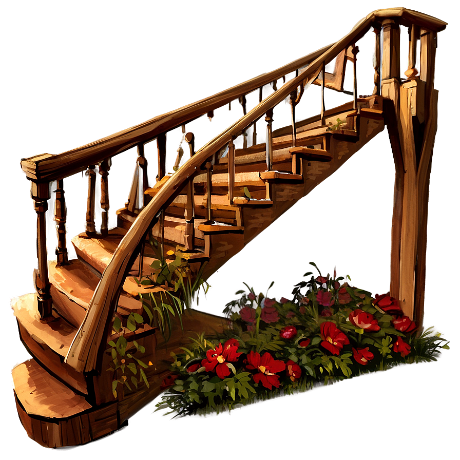 Farmhouse Staircase Png Vav