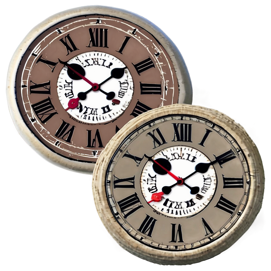 Farmhouse Style Clock Png Mmf42