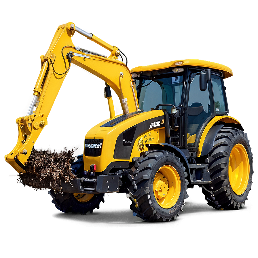 Farming Backhoe Tractor Png 06272024