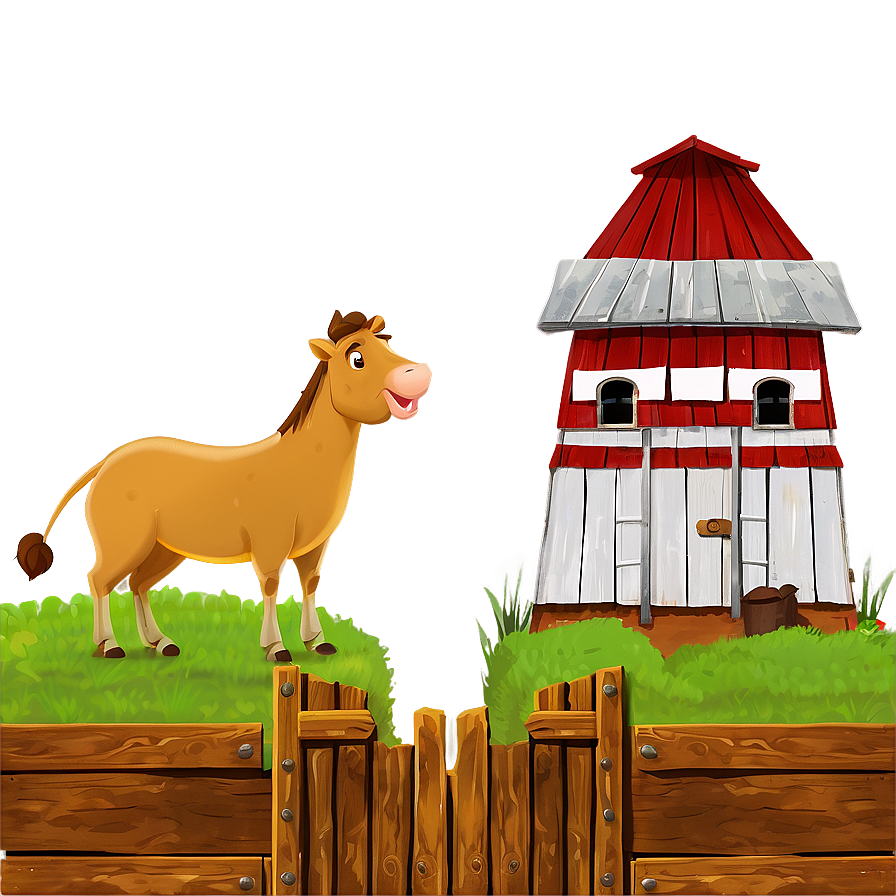 Farmyard With Animals Png Ttr