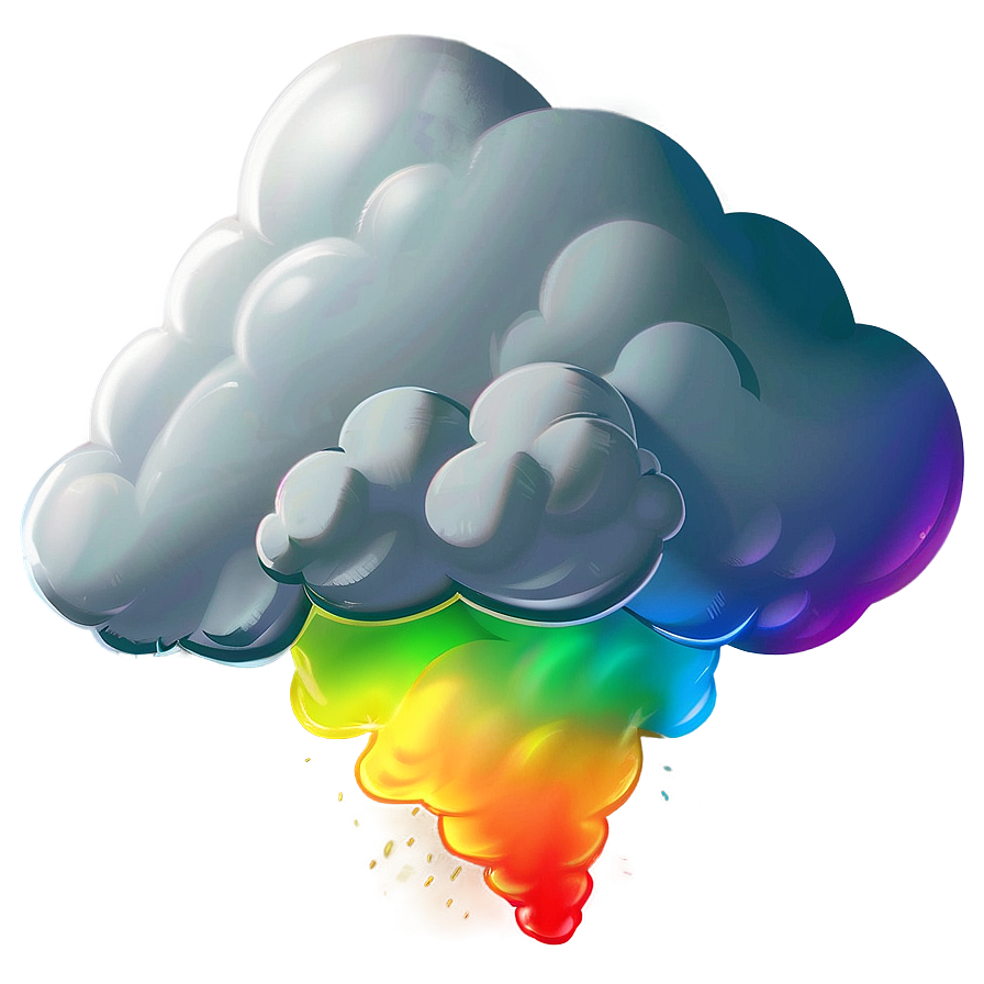 Fart Cloud With Rainbow Png 27