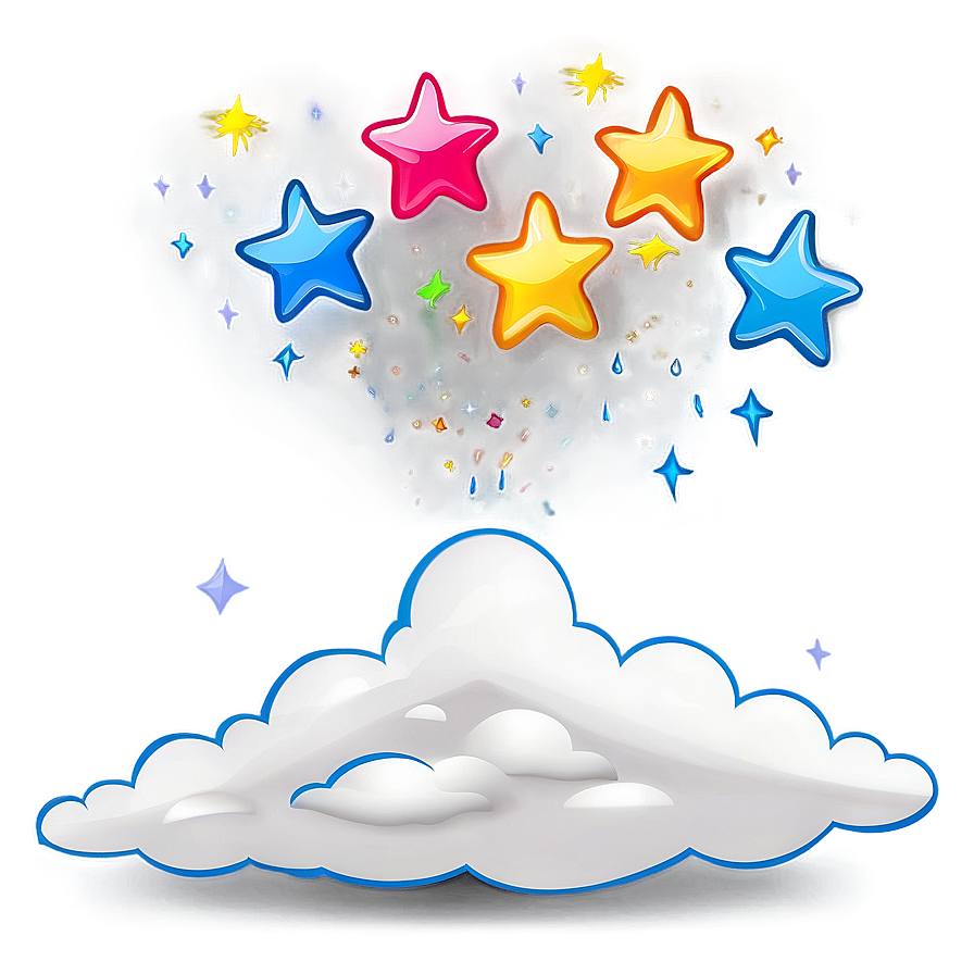 Fart Cloud With Stars Png 14