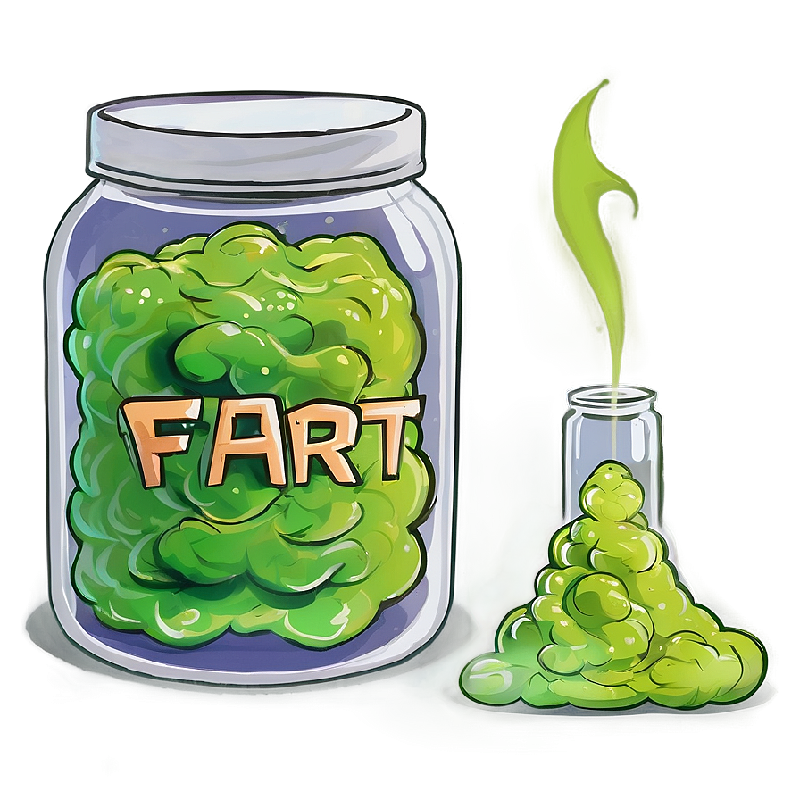 Fart In A Jar Cartoon Png 05232024