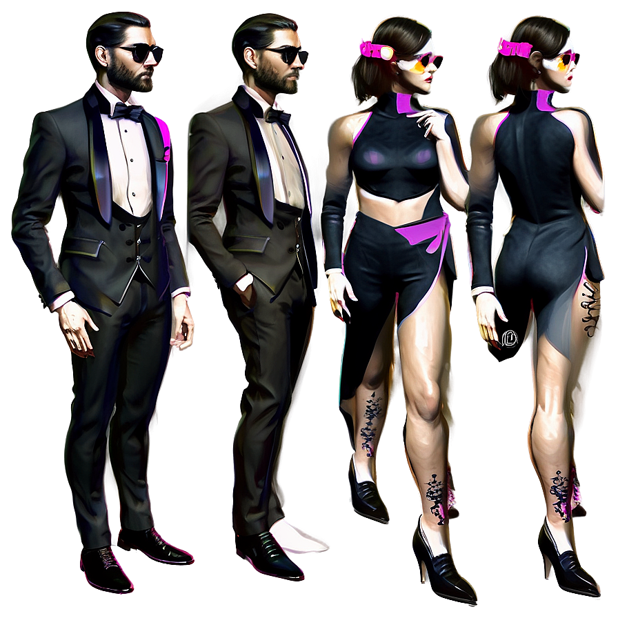 Fashion-forward Tuxedo Look Png Cqs85