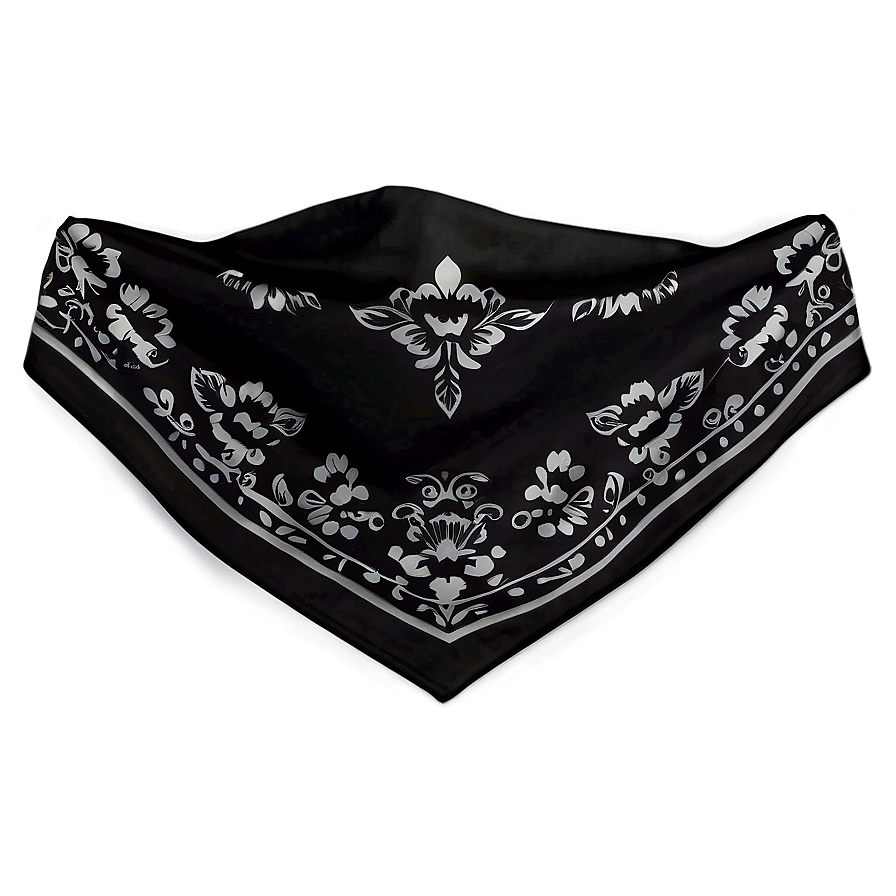 Fashionable Black Bandana Png Iji99