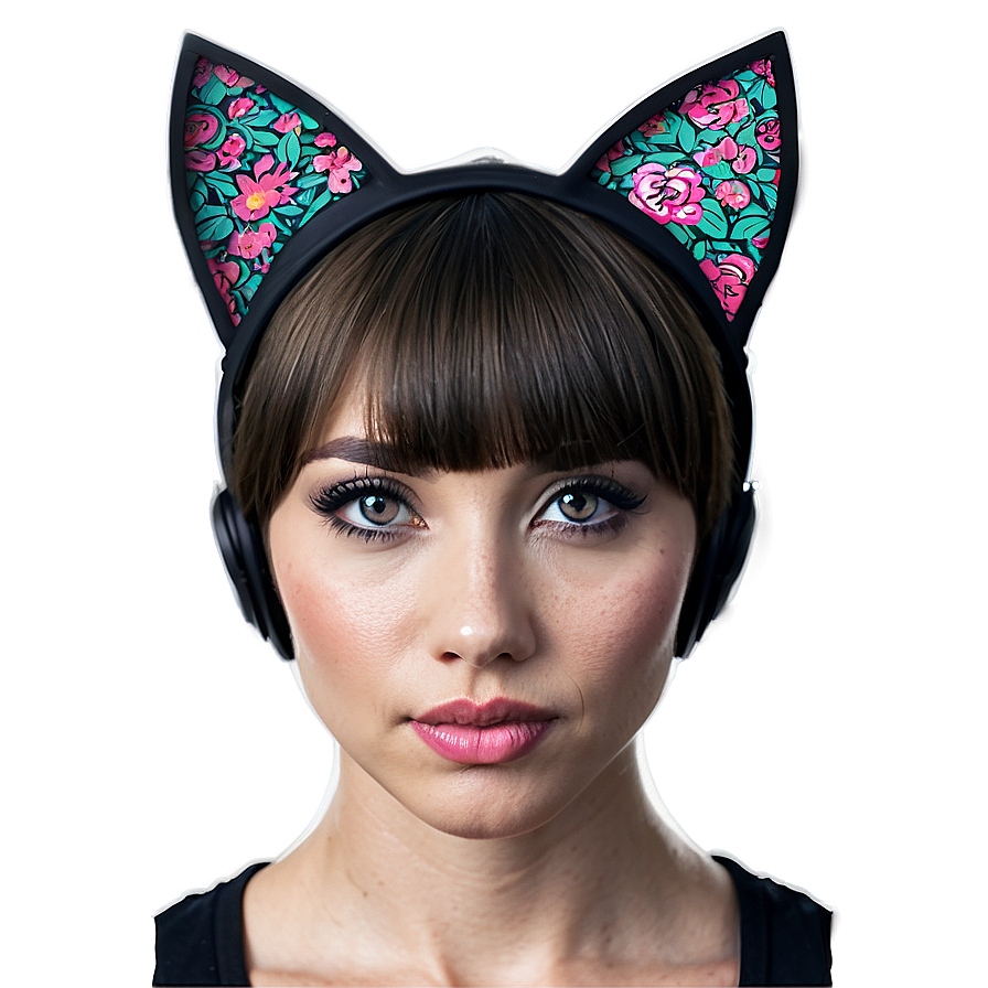 Fashionable Cat Ears Headwear Png Ufr