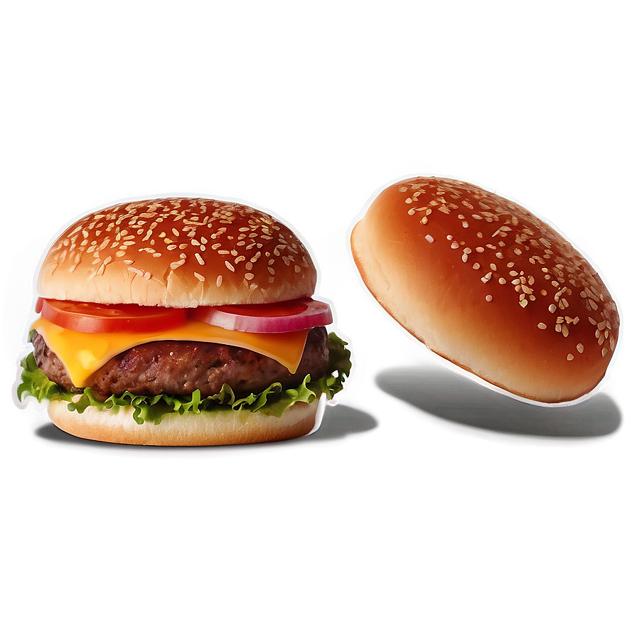 Fast Food Burger Sticker Png 05252024