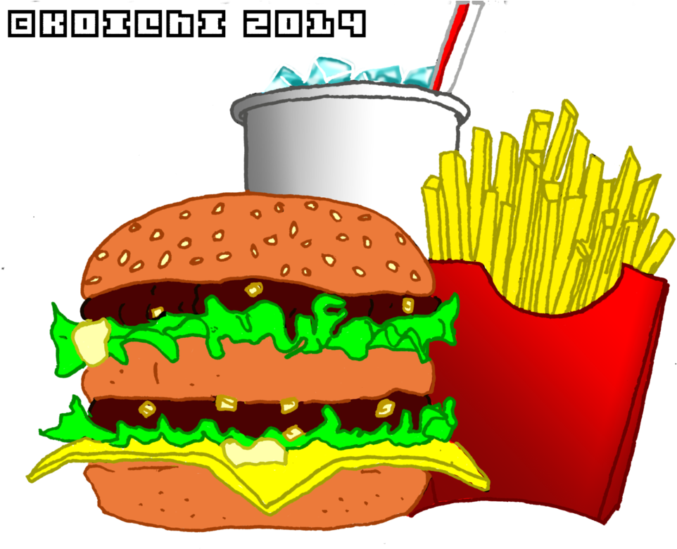 Fast Food Combo Illustration