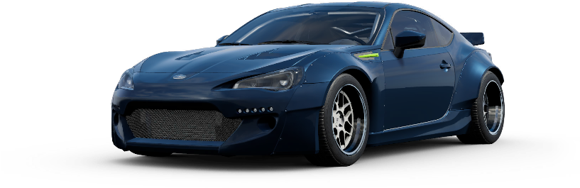 Fast Furious Blue Sports Car