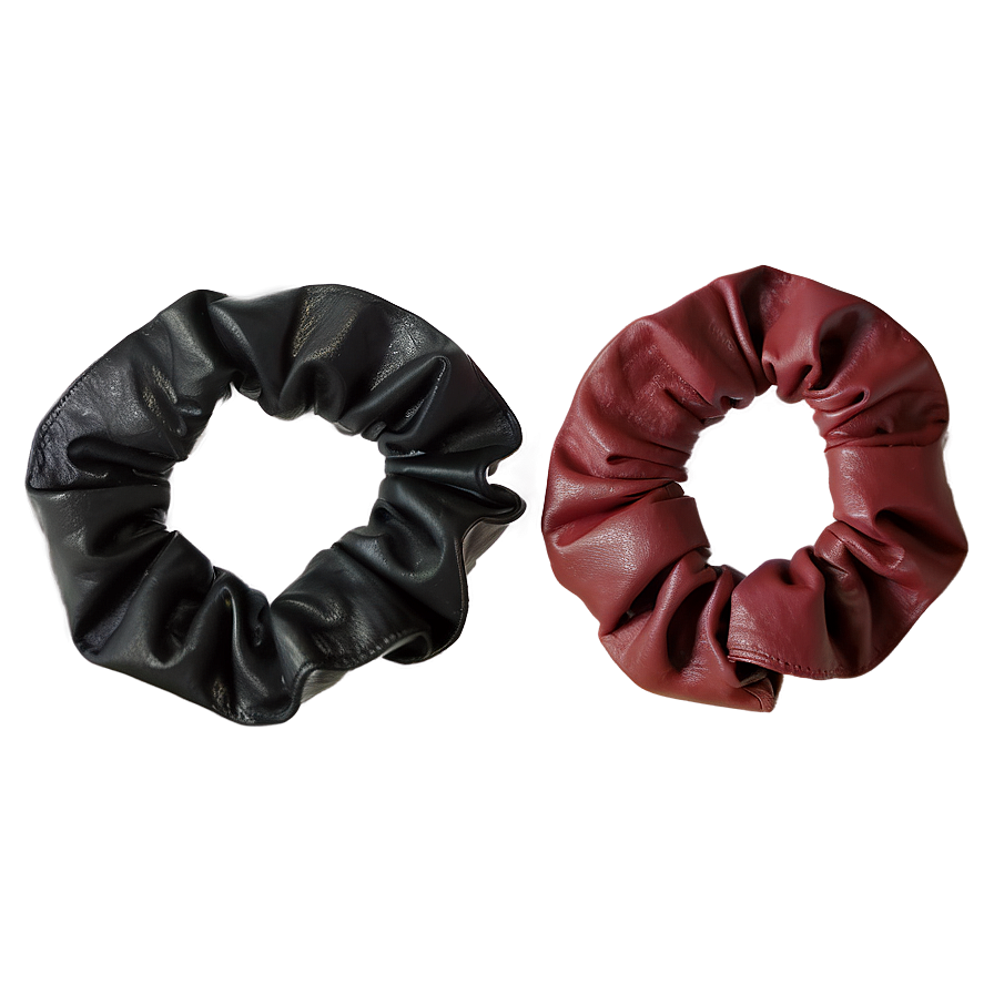 Faux Leather Scrunchie Png 06132024