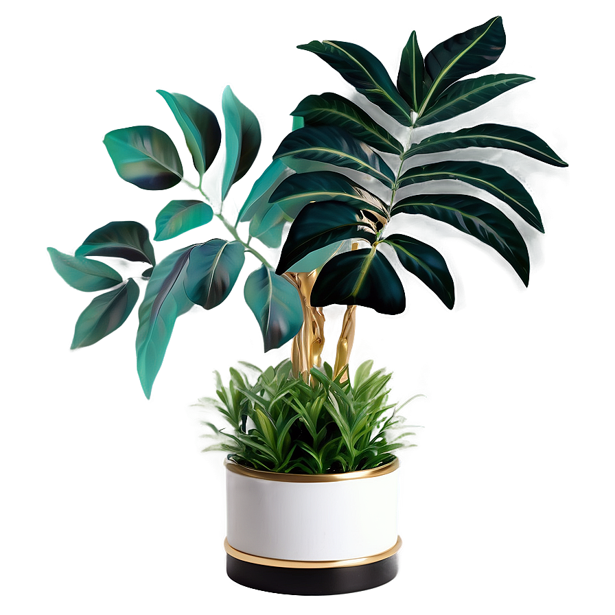 Faux Plant Centerpiece Png 06282024