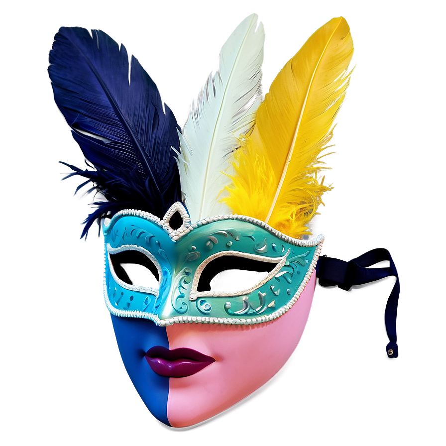 Feather Masquerade Mask Png 50