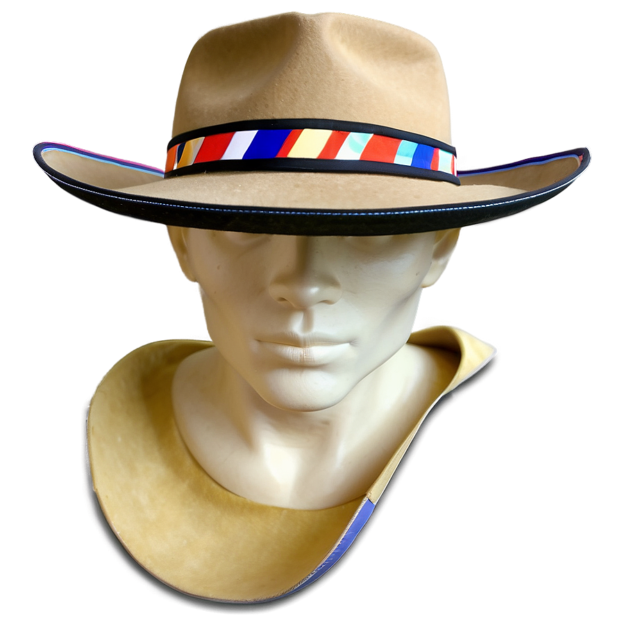 Fedora Hat With Band Png 05042024