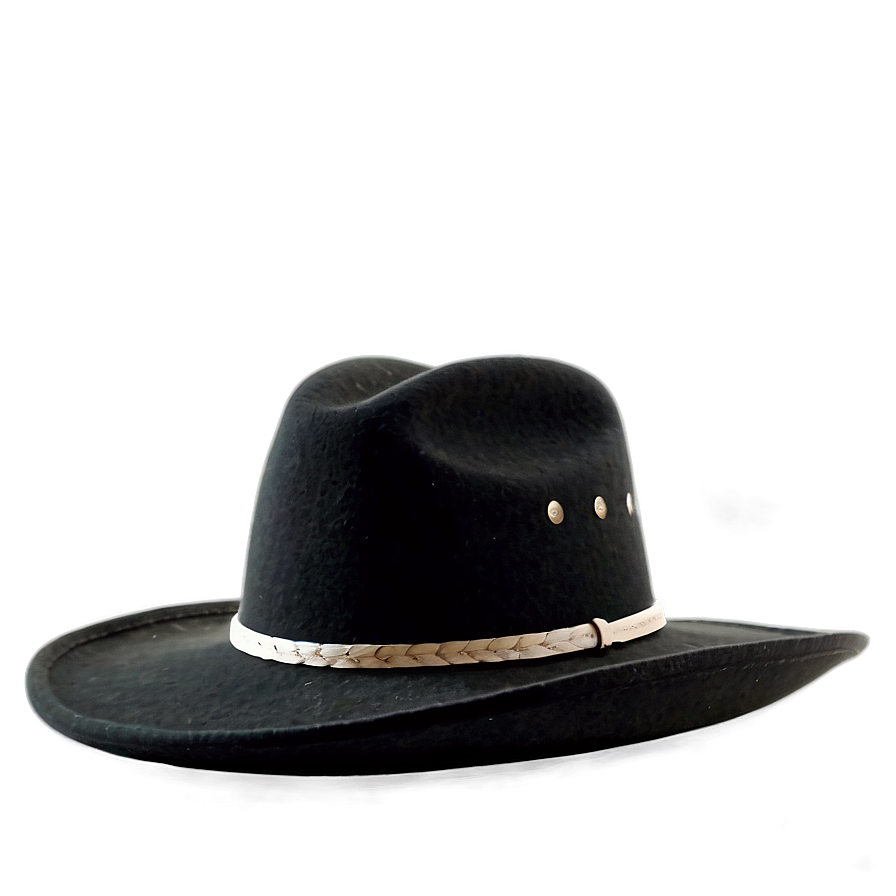 Felt Black Cowboy Hat Png 80