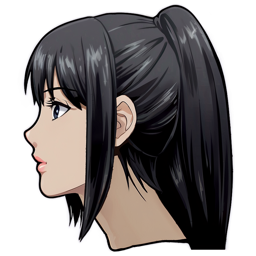 Female Anime Head Design Png Fdu34