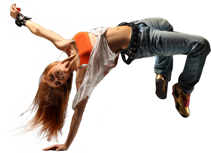 Female Breakdancer Freeze Move