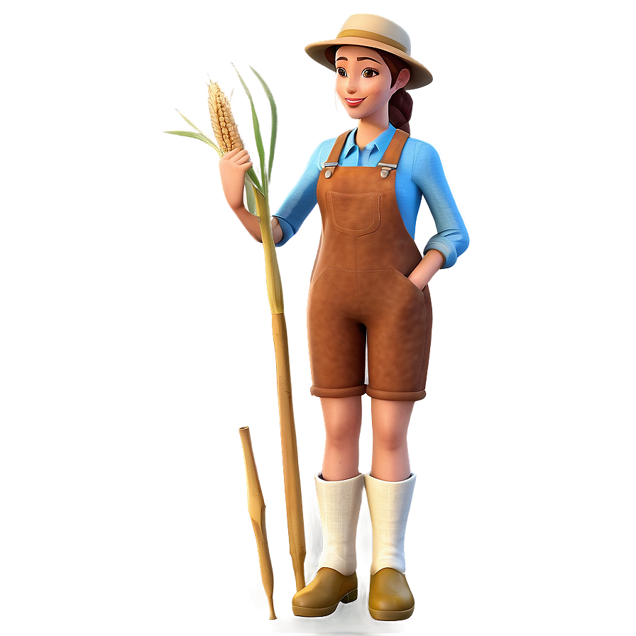 Female Farmer Character Png 35