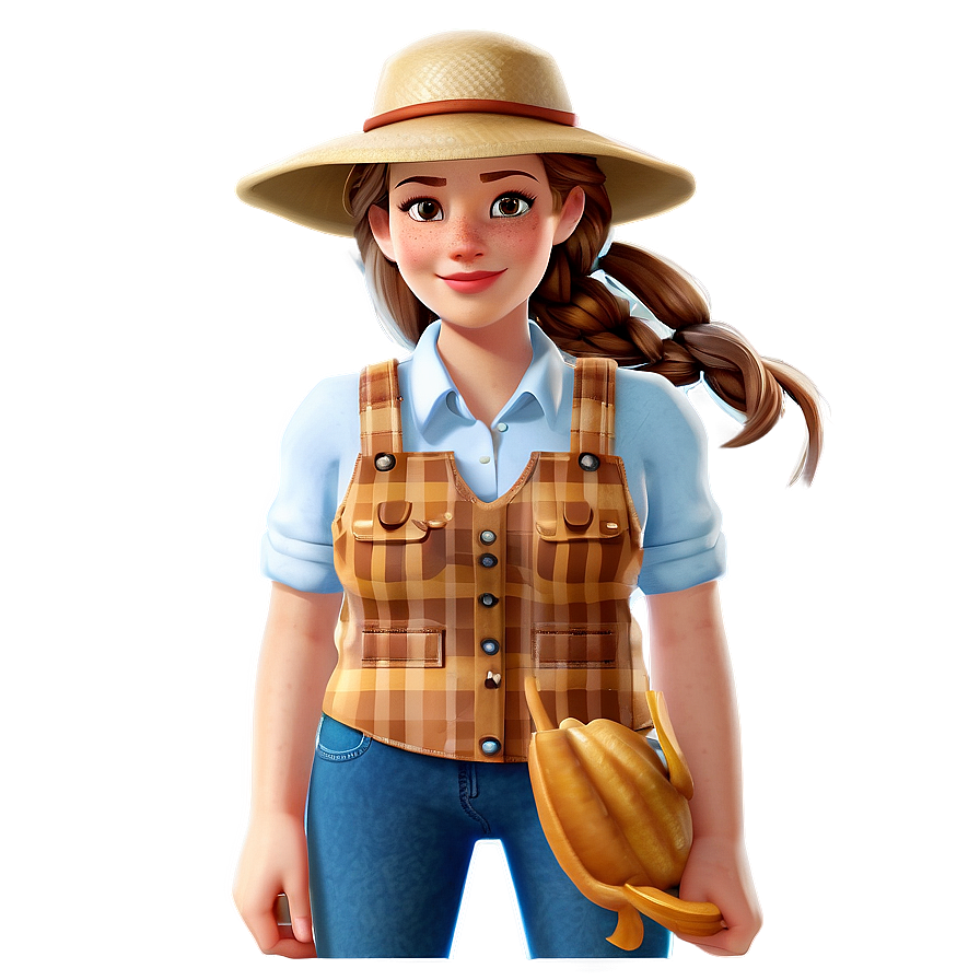 Female Farmer Character Png 35