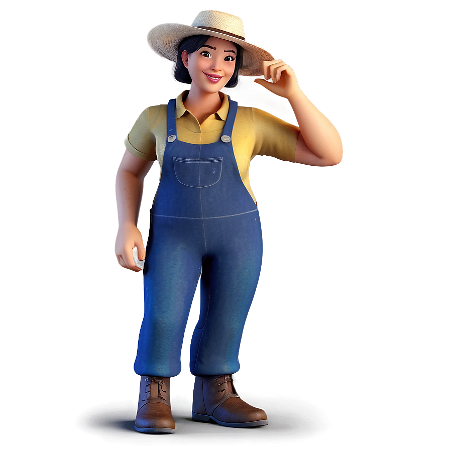 Female Farmer Character Png 58