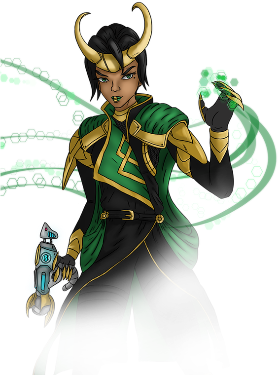 Female Loki Cosmic Powers Illustration