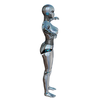 Female Robot Profile Pose