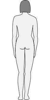 Female Silhouette Rear View