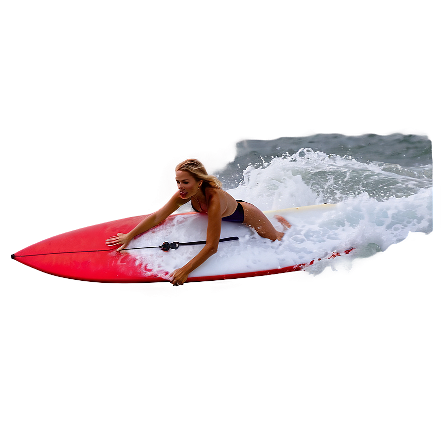 Female Surfer In Action Png 78