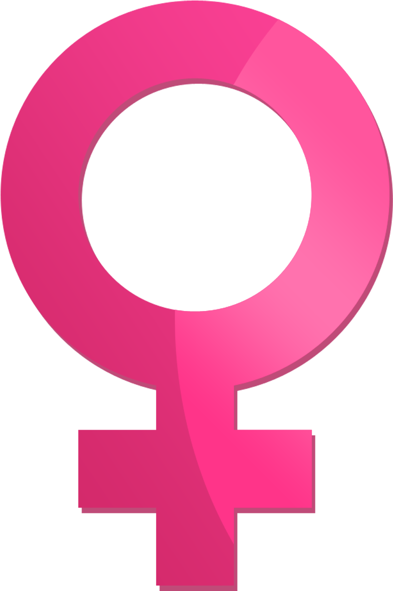 Female Symbol Pink Background