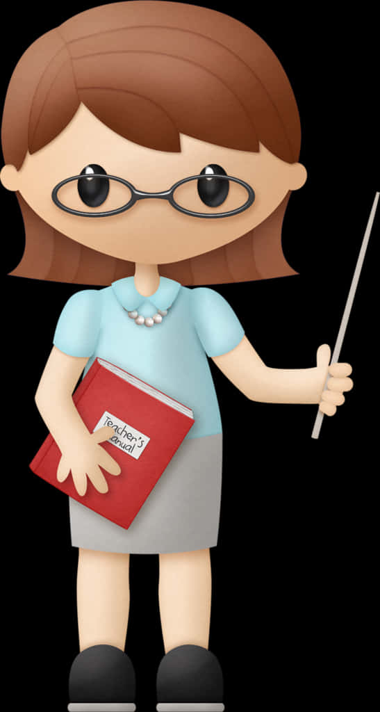 Female Teacher Cartoon Clipart