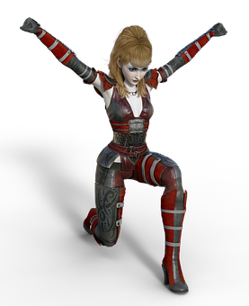 Female Warrior Character Pose