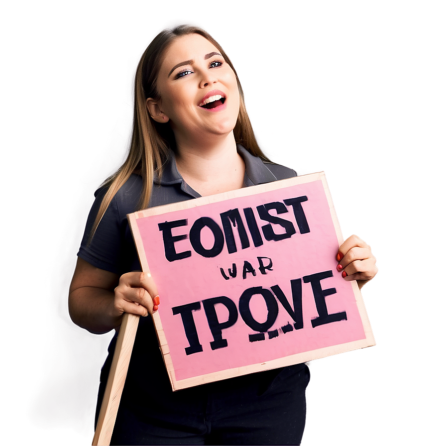 Feminist Picket Sign Png Wxn