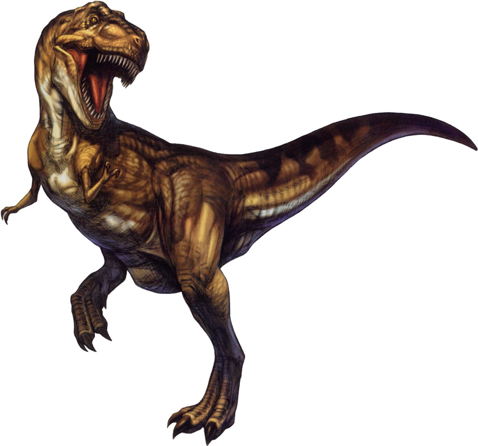 Ferocious Tyrannosaurus Rex Illustration