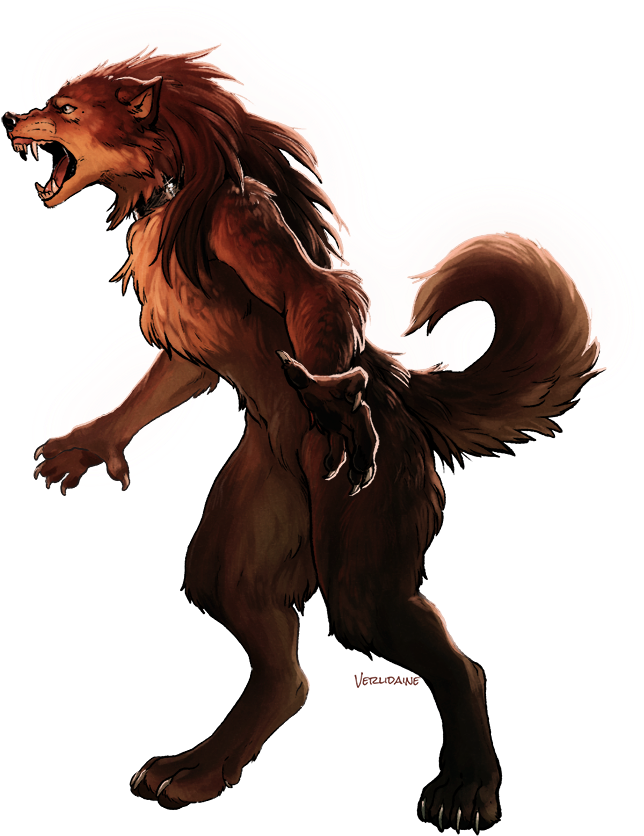 Ferocious Werewolf Artwork