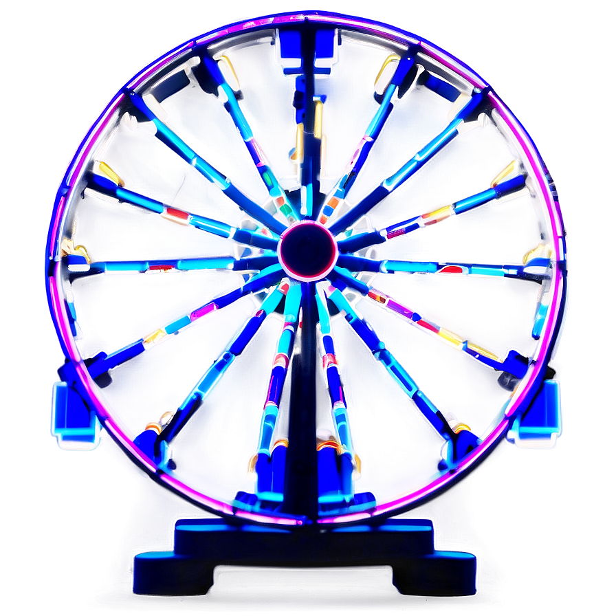 Ferris Wheel Neon Sign Png 6