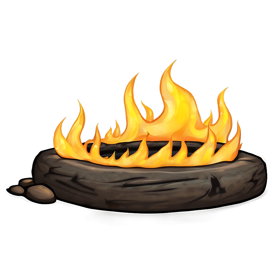 Fervent Fire Circle Art Png Xse