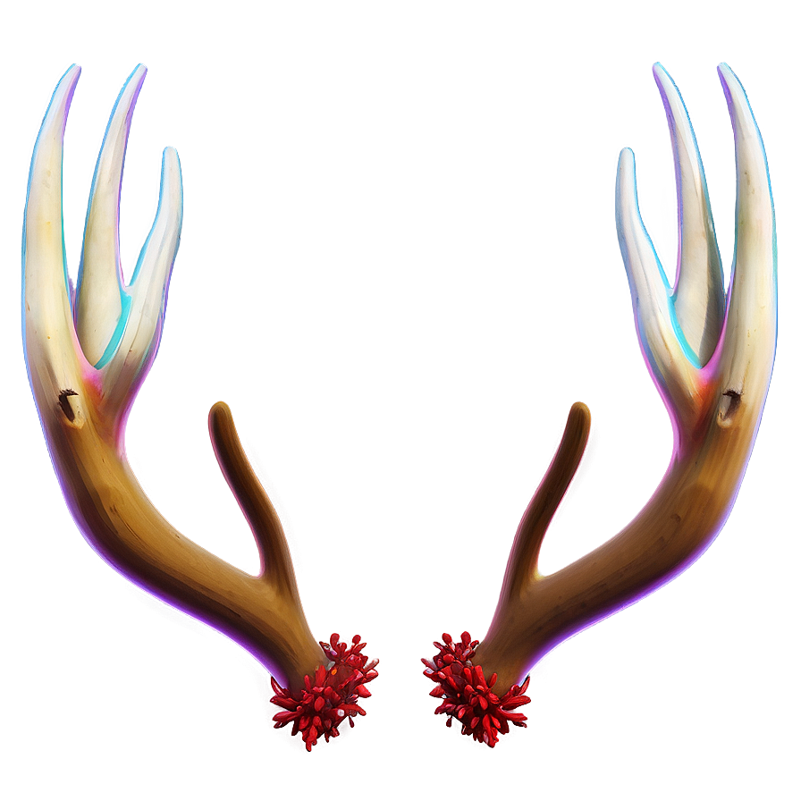 Festive Antler Decor Png Xmo