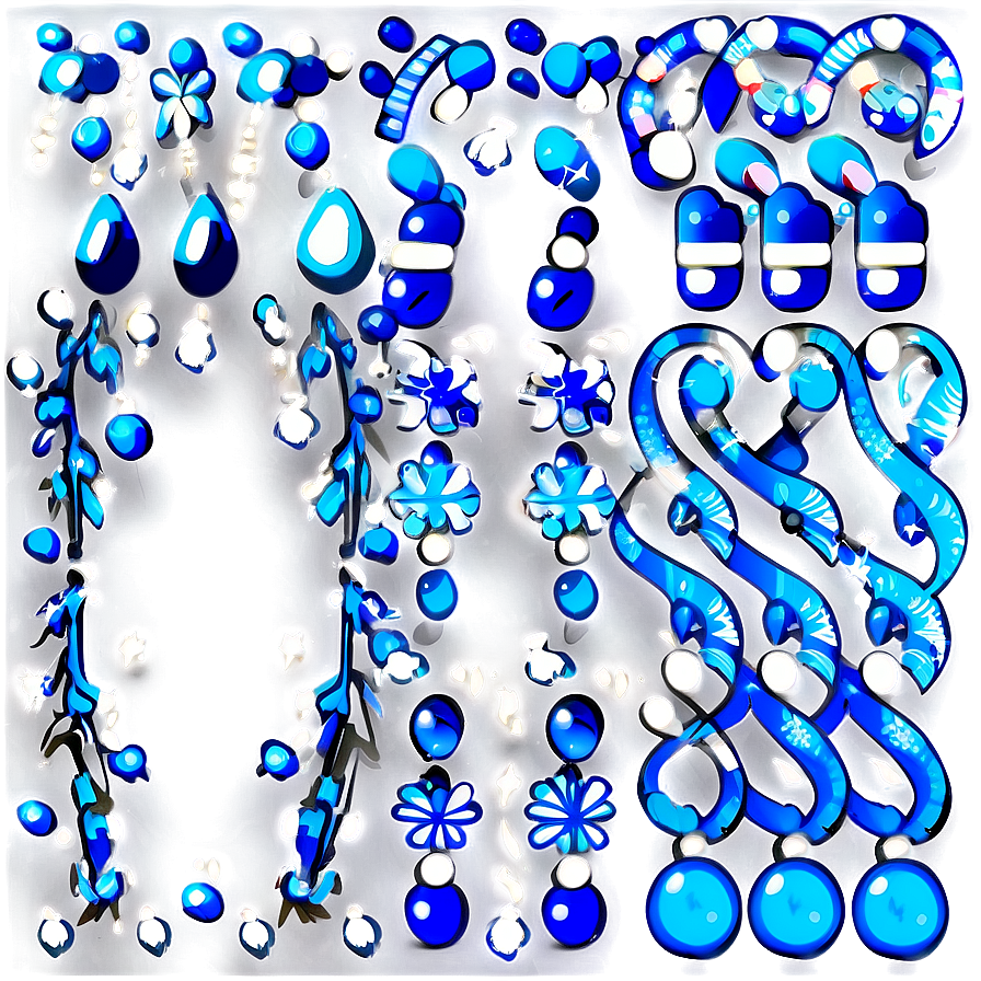 Festive Blue Sparkle Png Kud80