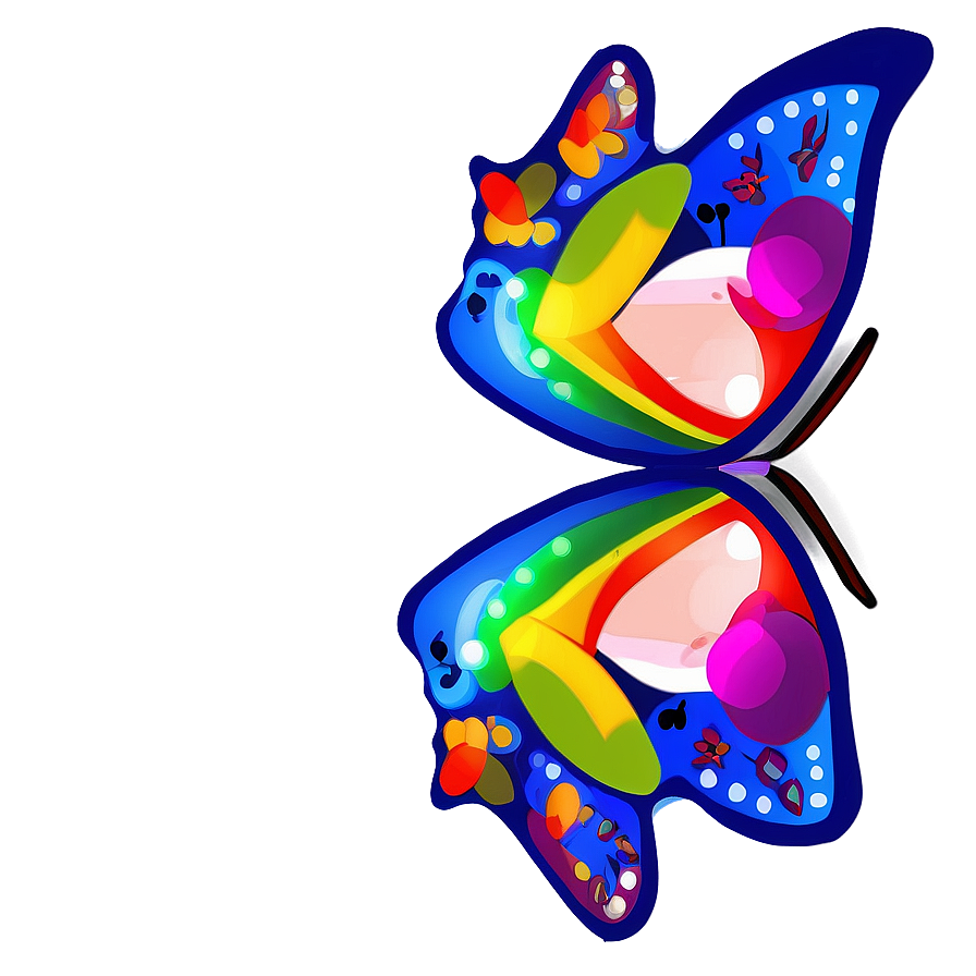 Festive Butterfly Outline Png 05252024