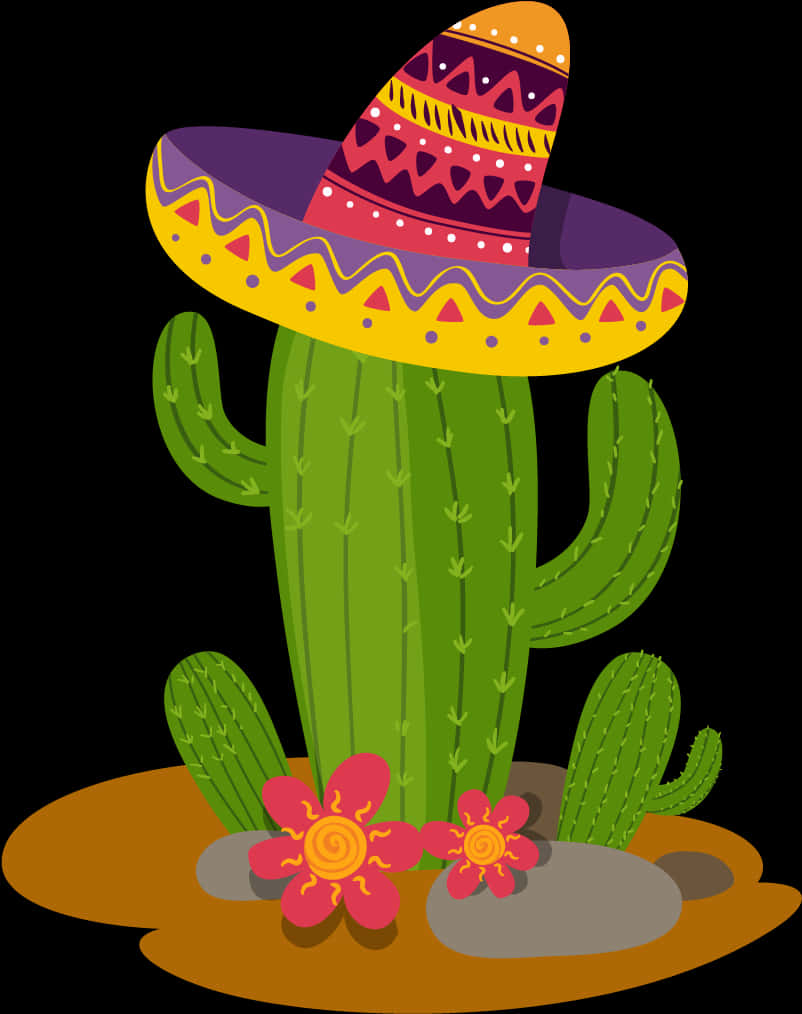 Festive Cactuswith Sombrero