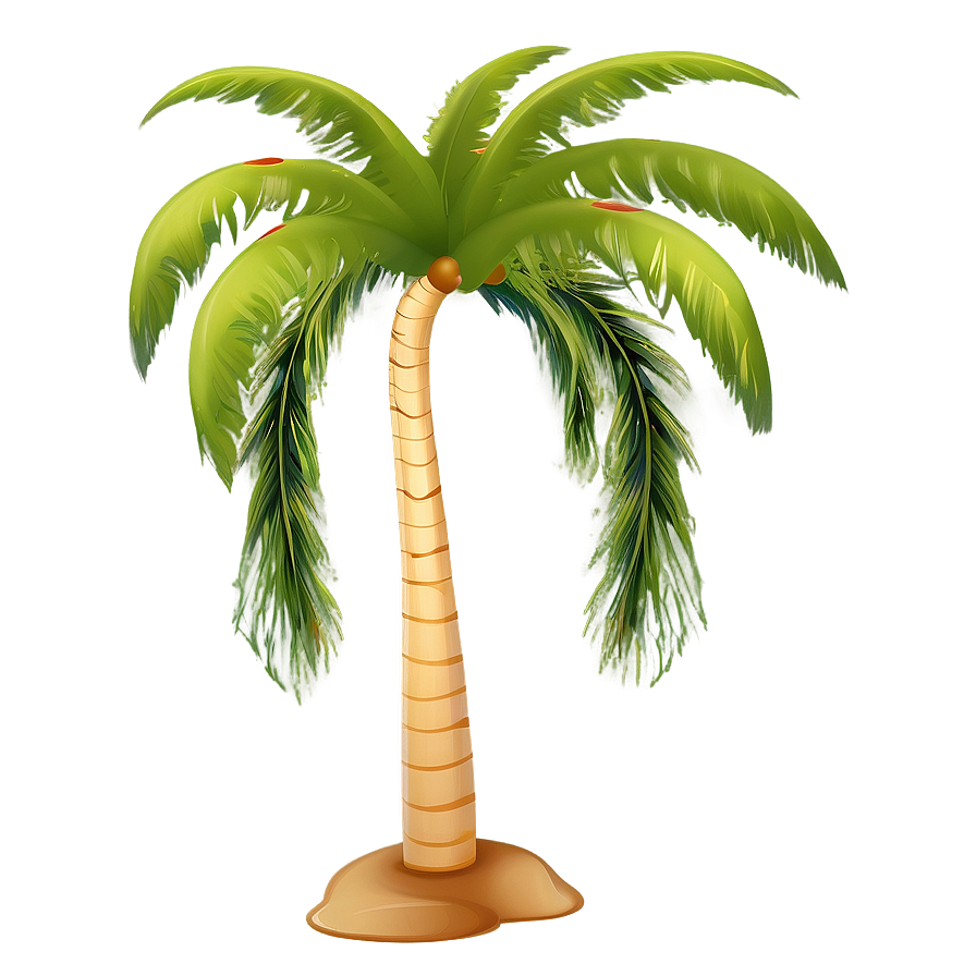 Festive Cartoon Palm Tree Png 52