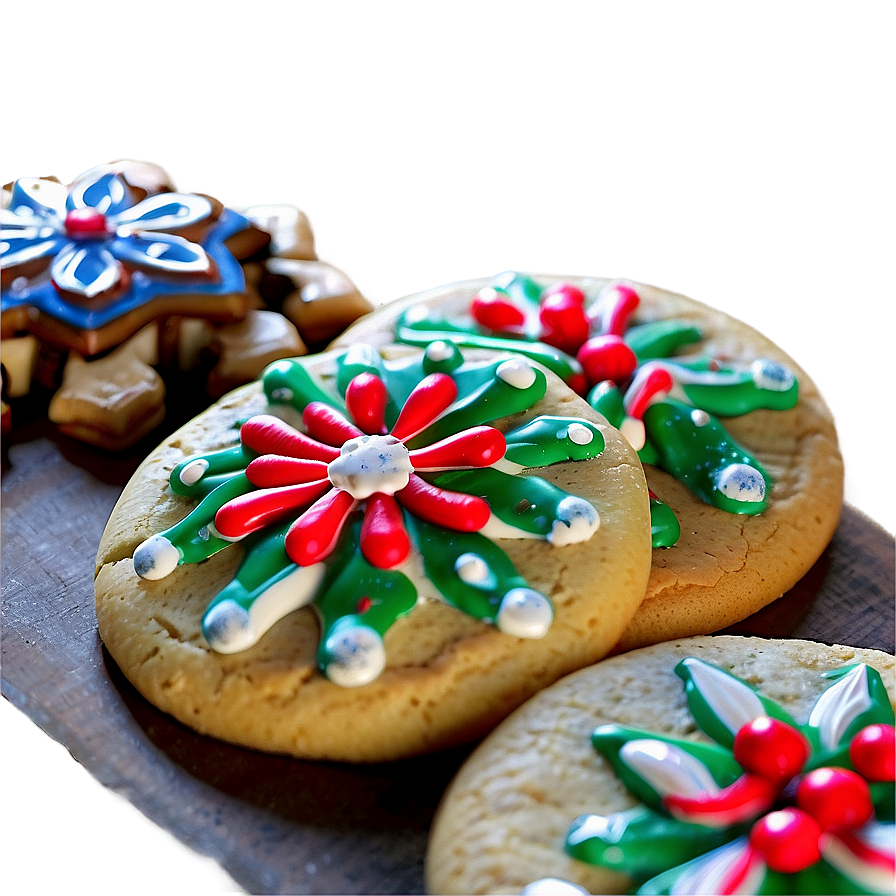 Festive Christmas Cookie Decoration Png Mng31